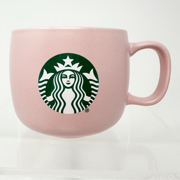 STARBUCKS 12 oz 2020‎ STONEWARE PINK COFFEE MUG - Picture 1 of 5